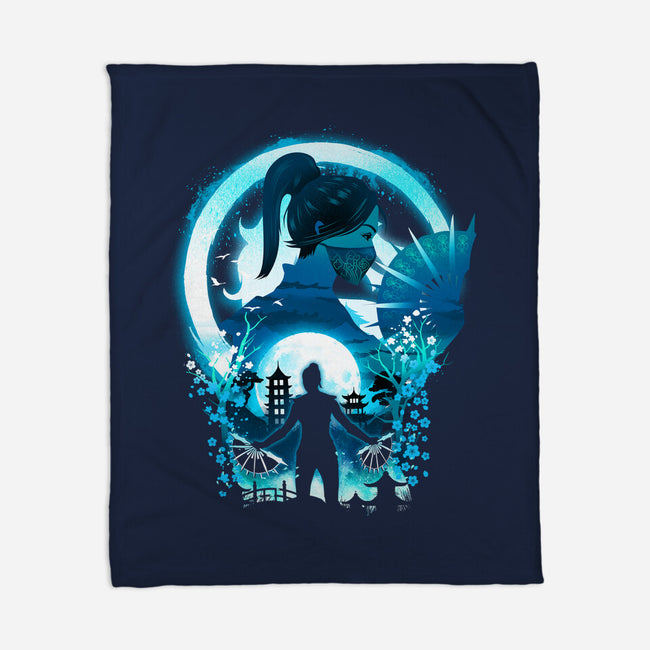 Princess Kitana-None-Fleece-Blanket-dandingeroz