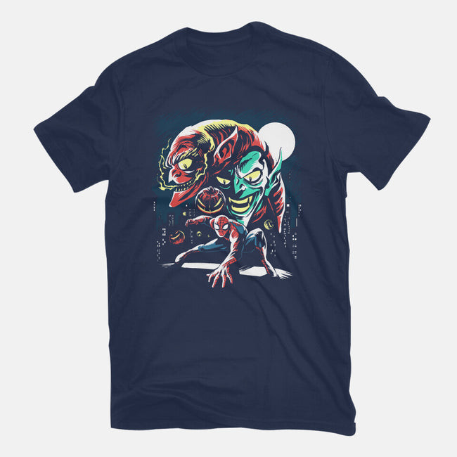 Two Goblins And A Spider-Mens-Basic-Tee-zascanauta