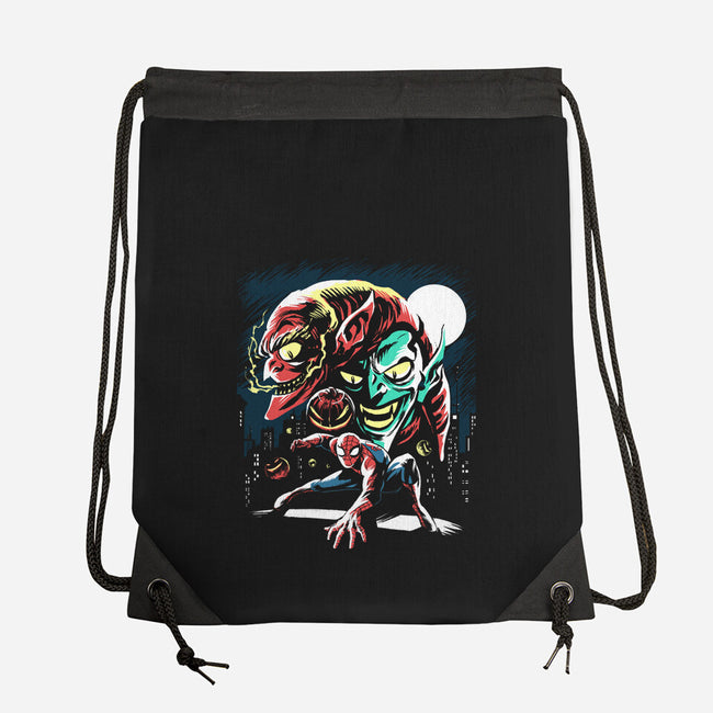 Two Goblins And A Spider-None-Drawstring-Bag-zascanauta
