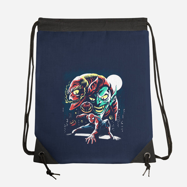 Two Goblins And A Spider-None-Drawstring-Bag-zascanauta