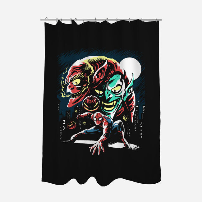 Two Goblins And A Spider-None-Polyester-Shower Curtain-zascanauta