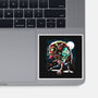Two Goblins And A Spider-None-Glossy-Sticker-zascanauta