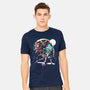 Two Goblins And A Spider-Mens-Heavyweight-Tee-zascanauta