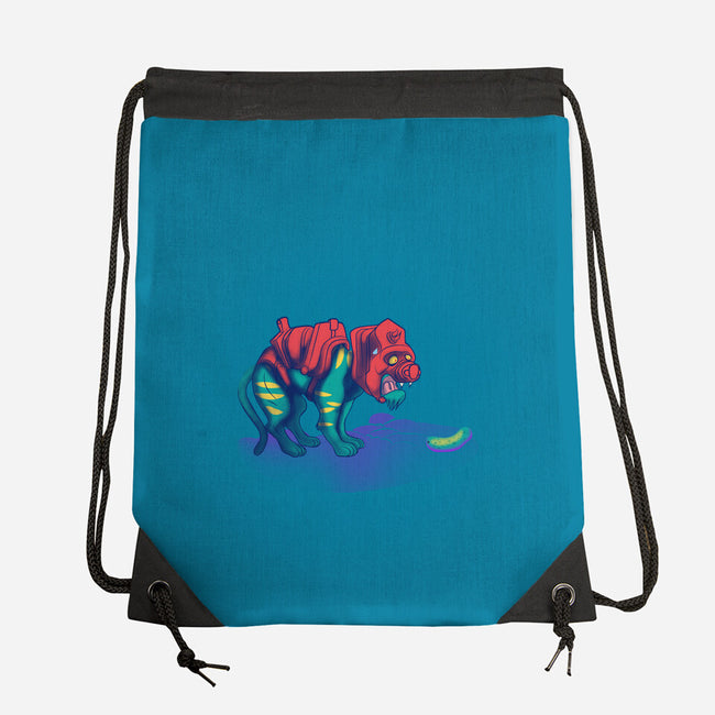 Tiger Vs Cucumber-None-Drawstring-Bag-Samuel