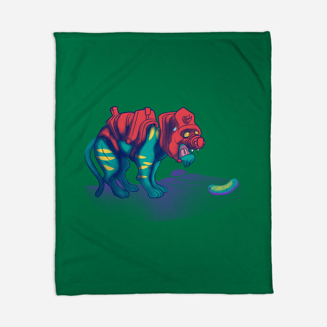 Tiger Vs Cucumber-None-Fleece-Blanket-Samuel