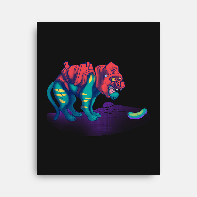 Tiger Vs Cucumber-None-Stretched-Canvas-Samuel