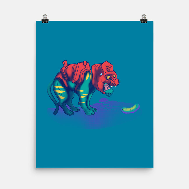 Tiger Vs Cucumber-None-Matte-Poster-Samuel