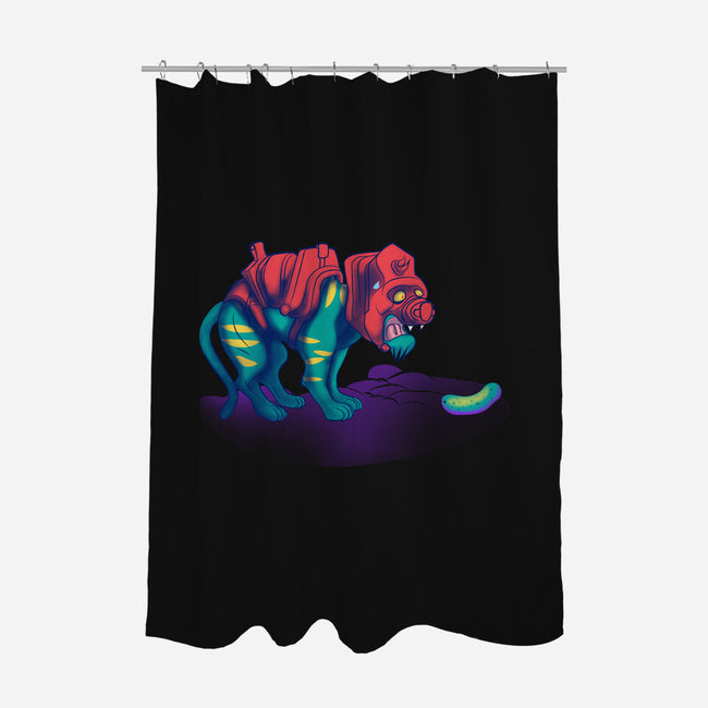 Tiger Vs Cucumber-None-Polyester-Shower Curtain-Samuel