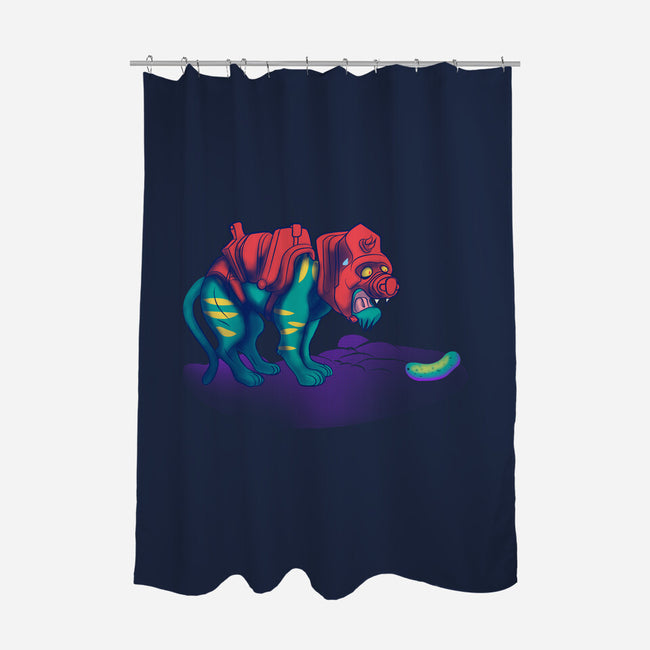 Tiger Vs Cucumber-None-Polyester-Shower Curtain-Samuel