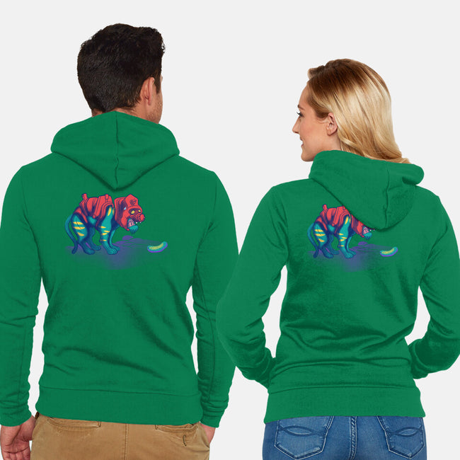 Tiger Vs Cucumber-Unisex-Zip-Up-Sweatshirt-Samuel