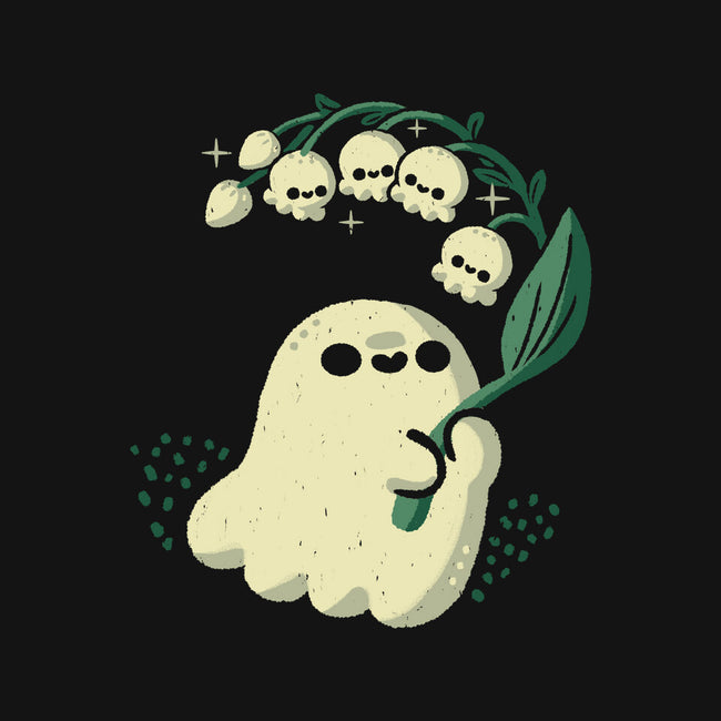 Ghost Meets Lily Of The Valley-Womens-V-Neck-Tee-xMorfina