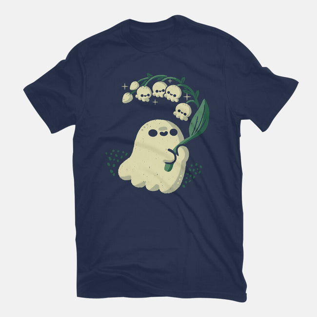 Ghost Meets Lily Of The Valley-Womens-Basic-Tee-xMorfina