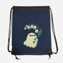 Ghost Meets Lily Of The Valley-None-Drawstring-Bag-xMorfina