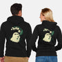 Ghost Meets Lily Of The Valley-Unisex-Zip-Up-Sweatshirt-xMorfina