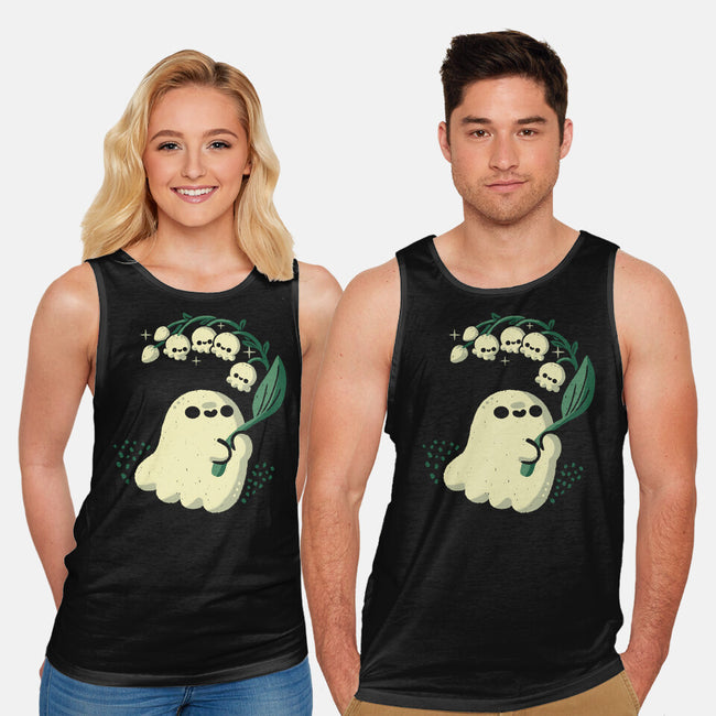 Ghost Meets Lily Of The Valley-Unisex-Basic-Tank-xMorfina