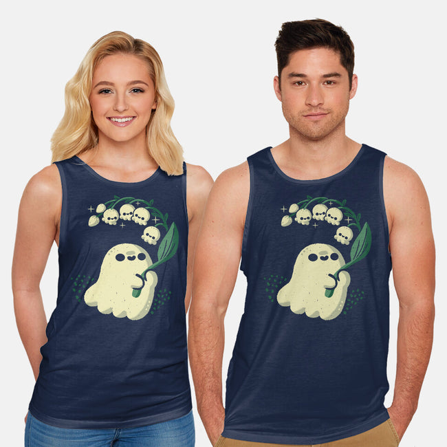 Ghost Meets Lily Of The Valley-Unisex-Basic-Tank-xMorfina