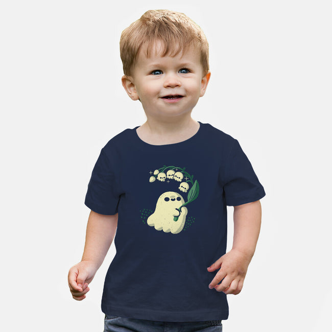Ghost Meets Lily Of The Valley-Baby-Basic-Tee-xMorfina