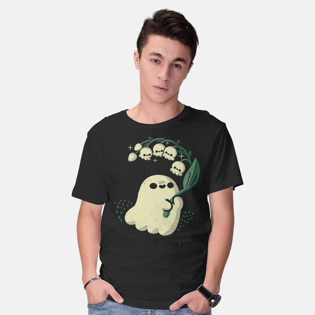 Ghost Meets Lily Of The Valley-Mens-Basic-Tee-xMorfina