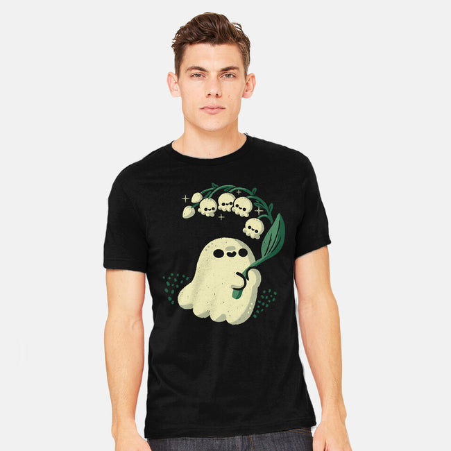 Ghost Meets Lily Of The Valley-Mens-Heavyweight-Tee-xMorfina