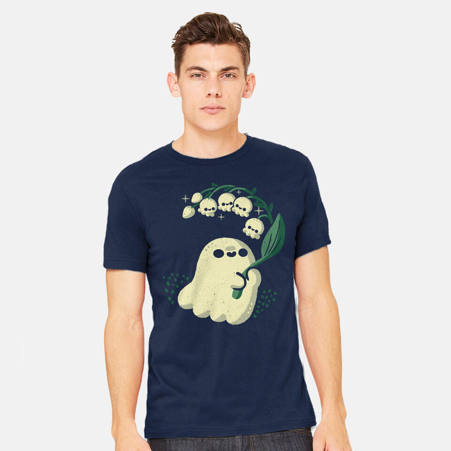 Ghost Meets Lily Of The Valley-Mens-Heavyweight-Tee-xMorfina