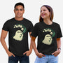 Ghost Meets Lily Of The Valley-Unisex-Basic-Tee-xMorfina