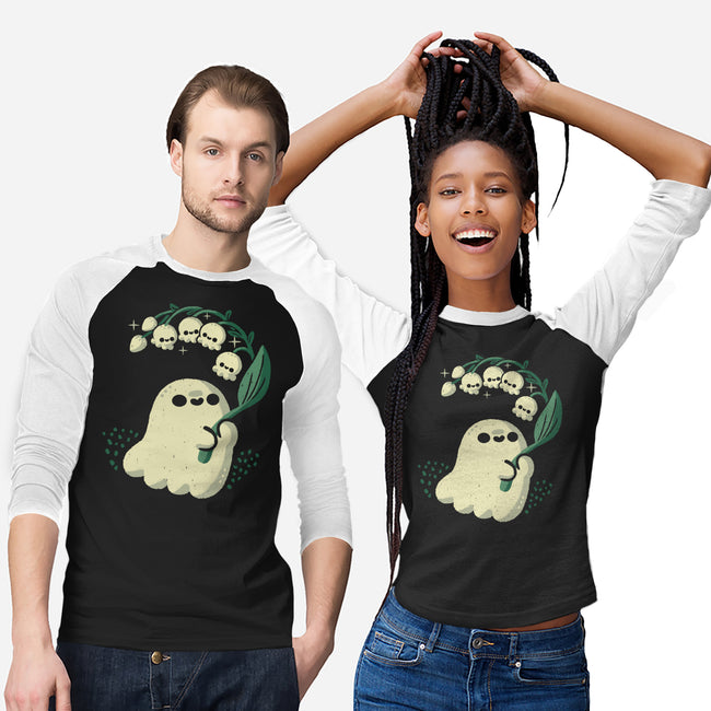 Ghost Meets Lily Of The Valley-Unisex-Baseball-Tee-xMorfina