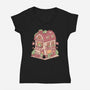 Cozy Bakehouse-Womens-V-Neck-Tee-GODZILLARGE