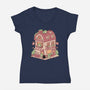 Cozy Bakehouse-Womens-V-Neck-Tee-GODZILLARGE
