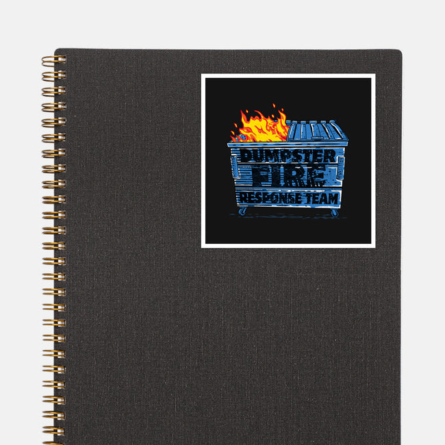 Dumpster Fire Response Team Bin-None-Glossy-Sticker-rocketman_art