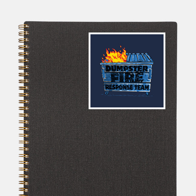 Dumpster Fire Response Team Bin-None-Glossy-Sticker-rocketman_art