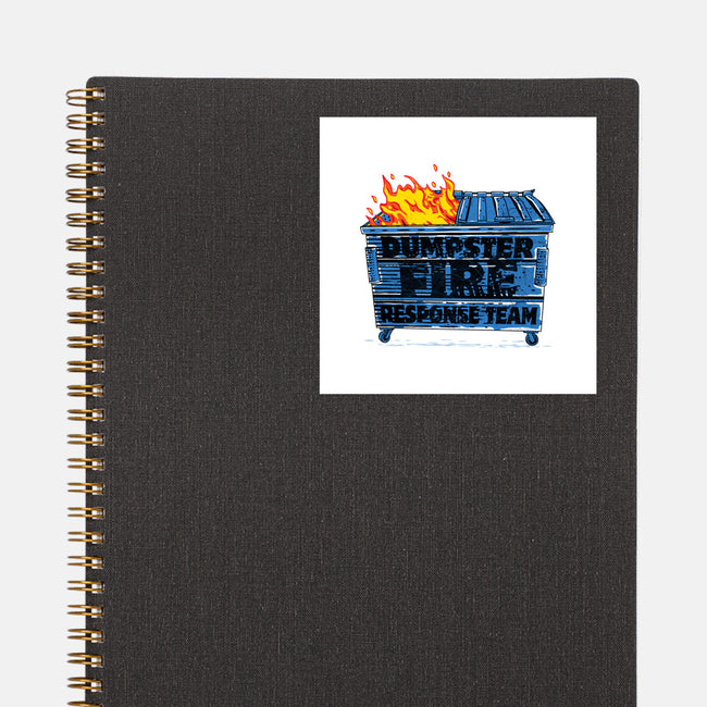 Dumpster Fire Response Team Bin-None-Glossy-Sticker-rocketman_art