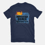 Dumpster Fire Response Team Bin-Womens-Basic-Tee-rocketman_art
