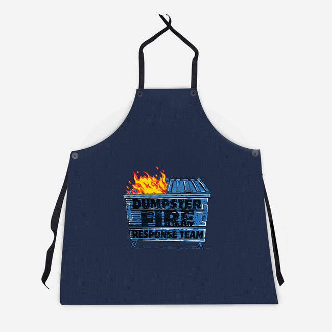 Dumpster Fire Response Team Bin-Unisex-Kitchen-Apron-rocketman_art