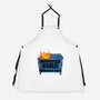 Dumpster Fire Response Team Bin-Unisex-Kitchen-Apron-rocketman_art