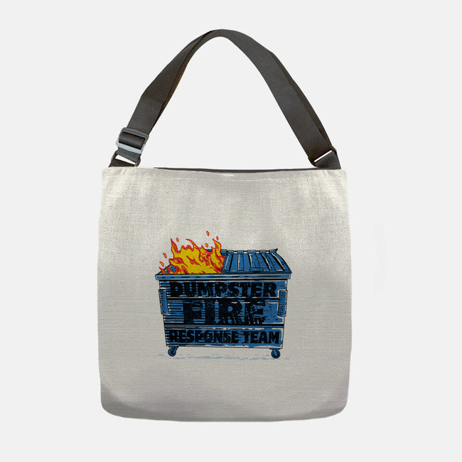 Dumpster Fire Response Team Bin-None-Adjustable Tote-Bag-rocketman_art