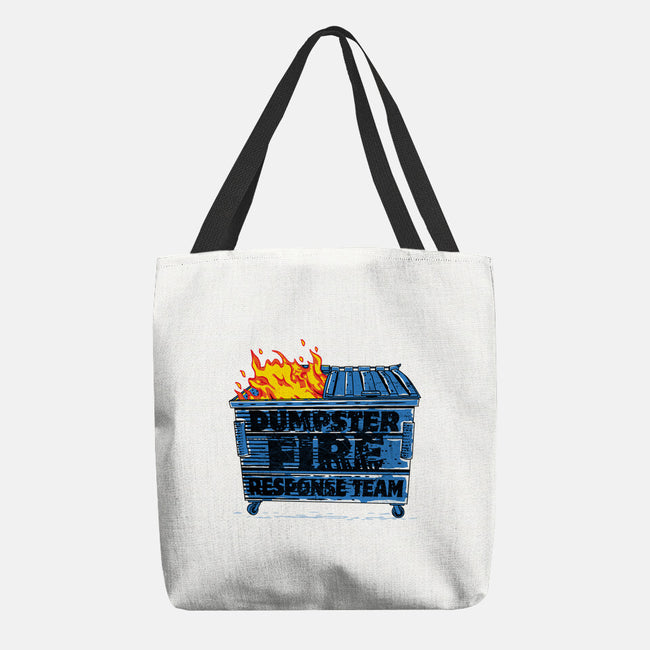 Dumpster Fire Response Team Bin-None-Basic Tote-Bag-rocketman_art