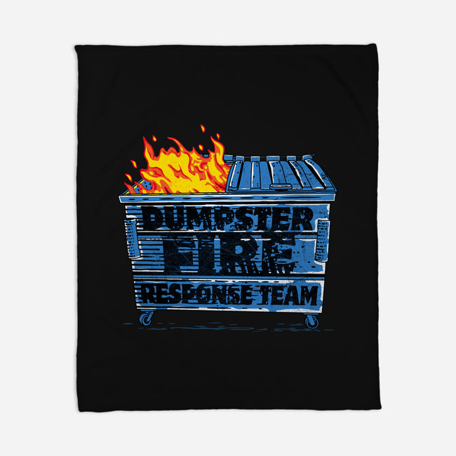 Dumpster Fire Response Team Bin-None-Fleece-Blanket-rocketman_art