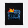 Dumpster Fire Response Team Bin-None-Fleece-Blanket-rocketman_art