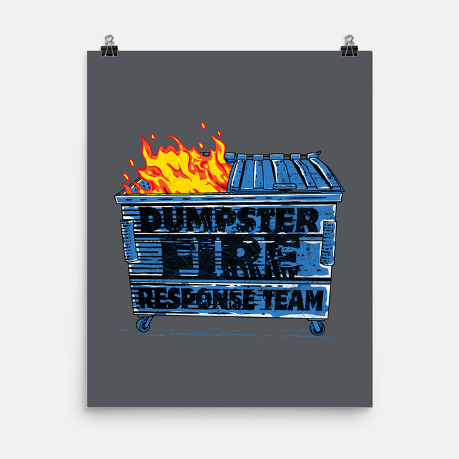 Dumpster Fire Response Team Bin-None-Matte-Poster-rocketman_art