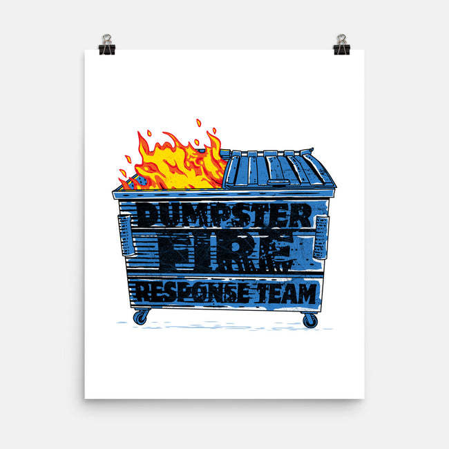 Dumpster Fire Response Team Bin-None-Matte-Poster-rocketman_art