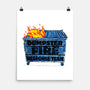 Dumpster Fire Response Team Bin-None-Matte-Poster-rocketman_art