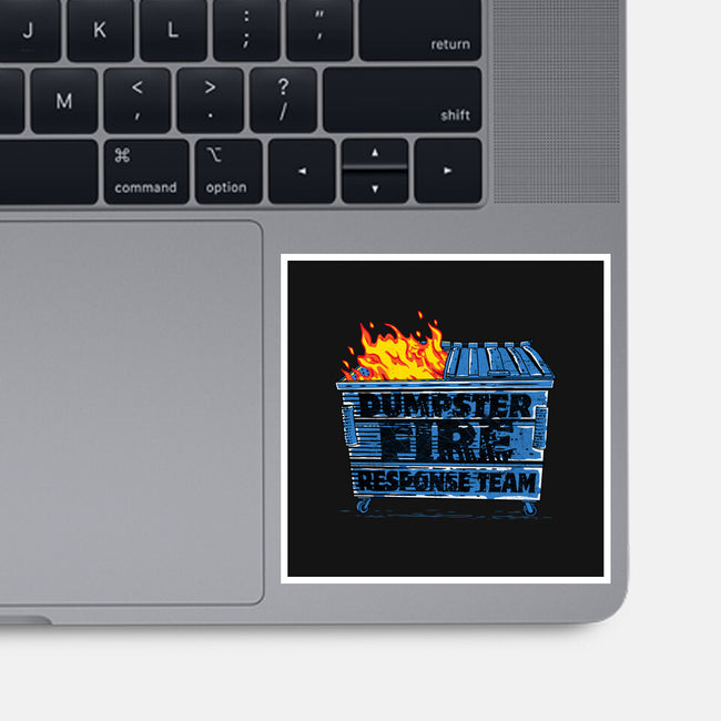Dumpster Fire Response Team Bin-None-Glossy-Sticker-rocketman_art