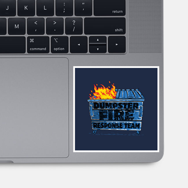 Dumpster Fire Response Team Bin-None-Glossy-Sticker-rocketman_art