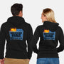Dumpster Fire Response Team Bin-Unisex-Zip-Up-Sweatshirt-rocketman_art