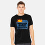 Dumpster Fire Response Team Bin-Mens-Heavyweight-Tee-rocketman_art