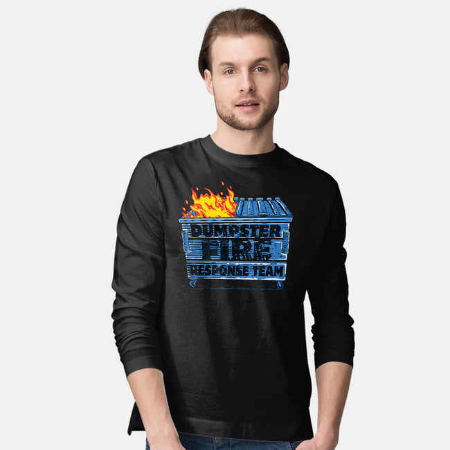 Dumpster Fire Response Team Bin-Mens-Long Sleeved-Tee-rocketman_art