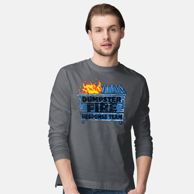 Dumpster Fire Response Team Bin-Mens-Long Sleeved-Tee-rocketman_art