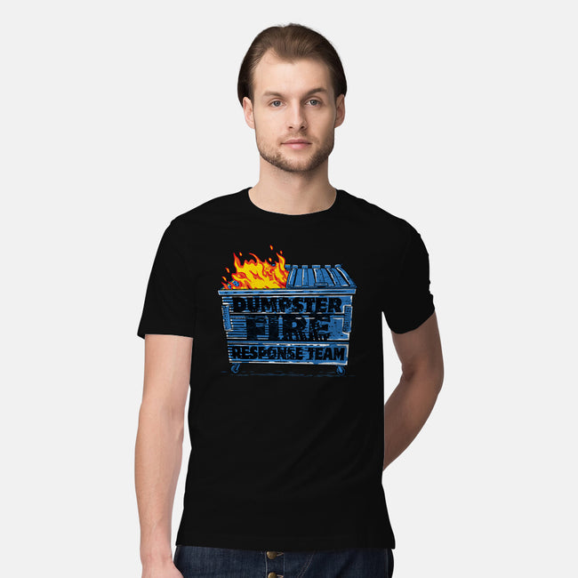 Dumpster Fire Response Team Bin-Mens-Premium-Tee-rocketman_art