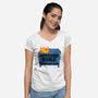 Dumpster Fire Response Team Bin-Womens-V-Neck-Tee-rocketman_art