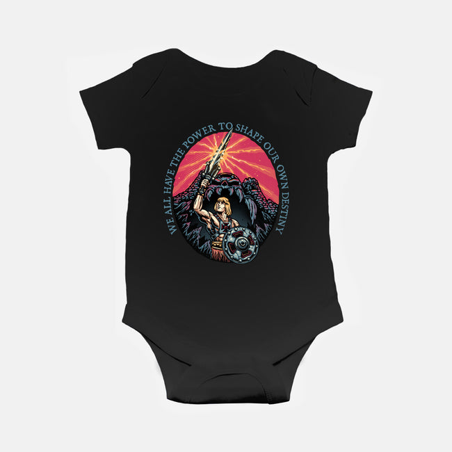Shape Your Destiny-Baby-Basic-Onesie-glitchygorilla
